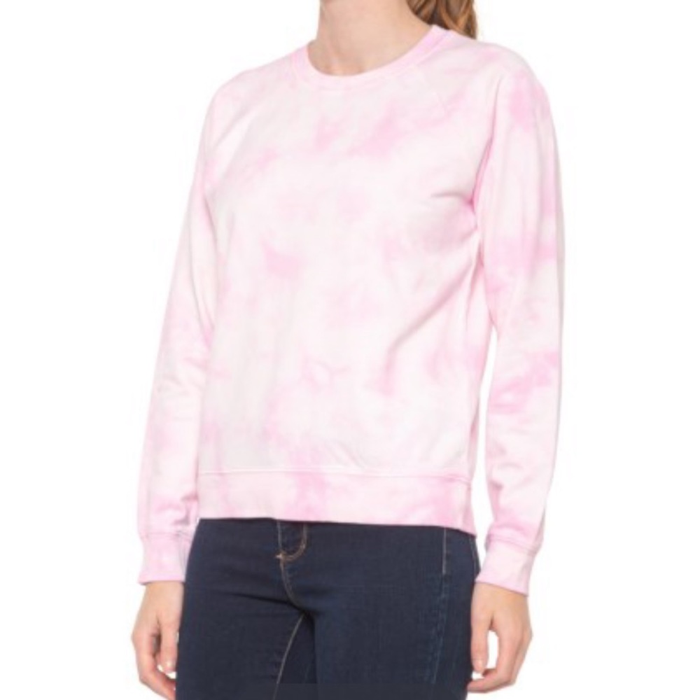 NWT Lucky Brand Tie Dye Pink Sweatshirt Pullover